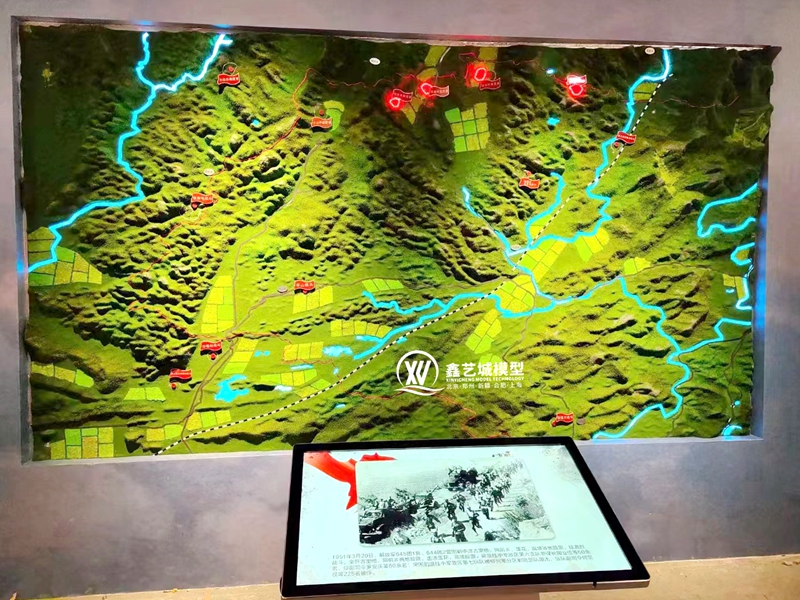 軍事電子互動(dòng)沙盤模型